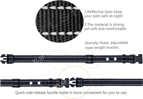 Dog Nylon Collar Strap for Electronic Fence Training, 3/4 Inch Replacement Strap with 2 Holes, Compatible with Most