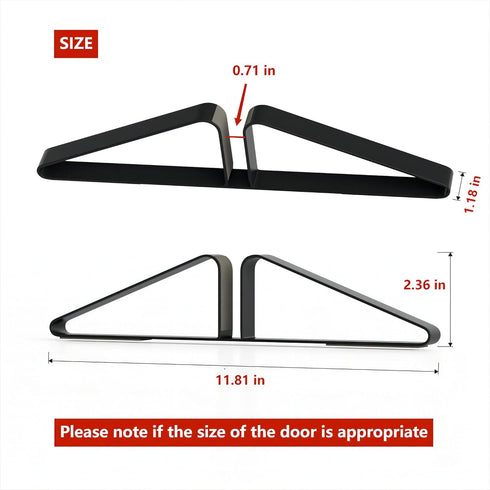 Freestanding Pet Gate Metal Triangle Support Feet,for Dog Gates for The House,A Pair of Safety Fence Feet for Wooden Dog Gate Indoor,for Extra Wide Foldable Pet Gate(Set of 2,Black)