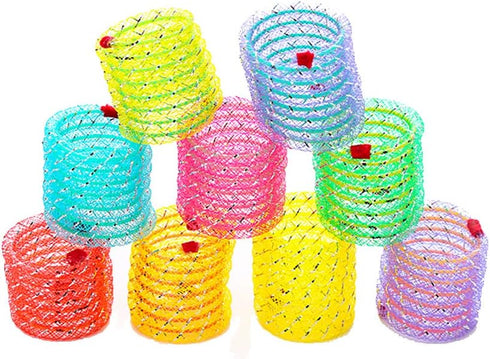 IUHKBH Cat Springs, 6 PCS Colorful Coil Spring Action Cat Toy, Safe Kitten Stuff for All Breed Sizes