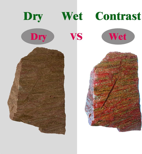 Generic 20 Lbs 2-9 Inch HAELFMRI Natural Grey Slate Stones - Craggy Layered Rocks for Aquarium Hardscape & Iwagumi, PH