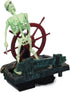 Penn-Plax Action-Air Aerating Aquarium Ornament – Creates Movement in Fish Tank – Air Pump Driven – Skeleton at The Wheel