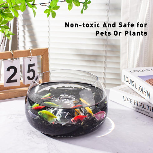 EZEELAI 3 Lb Black Obsidian Crushed Stone Crystal Chips Bulk, Betta Fish Tank Gravel Rocks Irregular Shaped Marbles