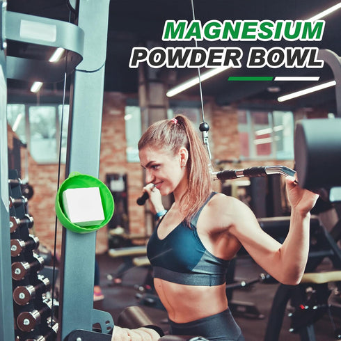 Gym Chalk Bowl Container, Magnetic Holder for Weightlifting, Multi Position Chalk Bowl for Gym Accessory