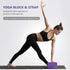 Syntus Yoga Block and Yoga Strap Set, 2 Soft Non-Slip Yoga Blocks 9×6×4 inches, 8FT Metal D-Ring Strap for Fitness