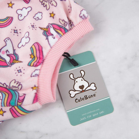 CuteBone Small Dogs Outfit - Soft Puppy Onesies Pjs Dog Pajamas Pet Coat for All Seasons P67S