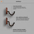 Hold Up Displays Gun Wall Mount, AR Rifle Shotgun Holder, Walnut Hardwood Gun Display Made in USA