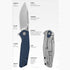 Kershaw Lucid Folding Pocket Knife, 3.2 inch Clip Point Blade, Blue Handle
