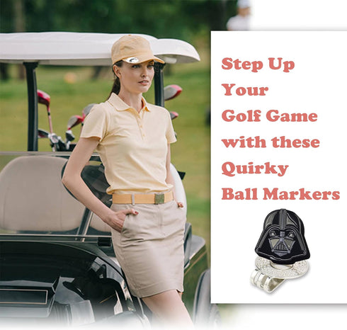 Golf Ball Marker with Magnetic Golf Hat Clip, Funny Golf Gifts and Accessories for Golf Lovers