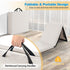 6 2 2 Goplus Folding Gymnastics Mat, x x Thick Tri-Fold Exercise Tumbling Mat w/Carrying Handles, Hook & Loop Fastener