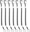 Heavy Duty Fishing Lanyard, Retractable Coiled Tether with Carabiner for Pliers, Boating, Tools
