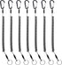 Heavy Duty Fishing Lanyard, Retractable Coiled Tether with Carabiner for Pliers, Boating, Tools