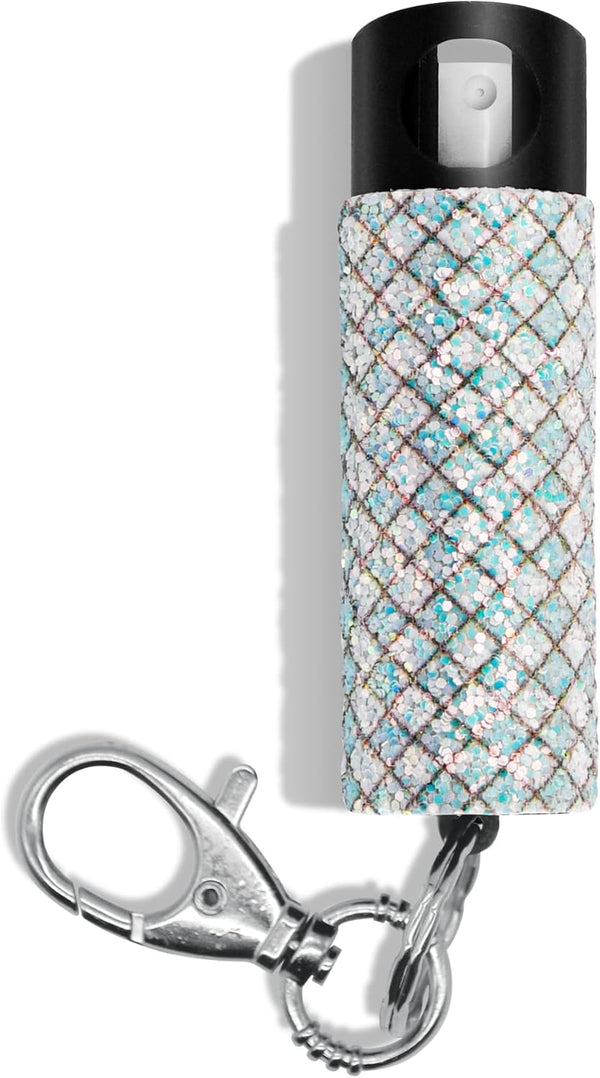 Guard Dog Security Bling it On Mini Pepper Spray Keychain with Safety Twist Top, Lightweight, 0.5 fl oz