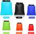 Waterproof Dry Bag Set 6 Pcs (15 L, 8 L, 5 L, 4 L, 3 L, 2 L) Lightweight Sacks with Adjustable Shoulder Strap for