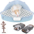 RUBYHOME Triangle Potty Trainer Pet Pan for Baby Rabbit, Chinchillas, Small Guinea Pigs, Ferret, Galesaur, Corner