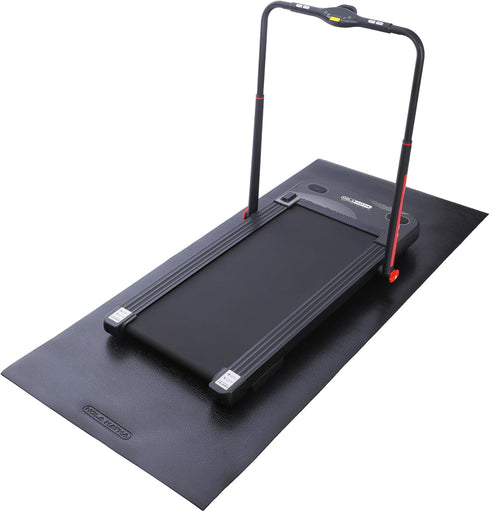 HolaHatha Lightweight Padded Exercise Mat, High Density PVC Foam Pad for Yoga and Workout Activity, Medium, Grey