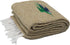 Tan/Khaki Thunderbird Thick Yoga Blanket or Throw - Made for Yoga