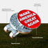 wolph American Golf Ball Marker - Magnetic Hat Clip, Funny Golf Gifts for Men Women - Premium Iconic Red