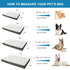 Orthopedic Waterproof Dog Bed for Medium, Large, Extra Large Dogs, Egg Foam Pet Bed with Washable Cover, Grey XL