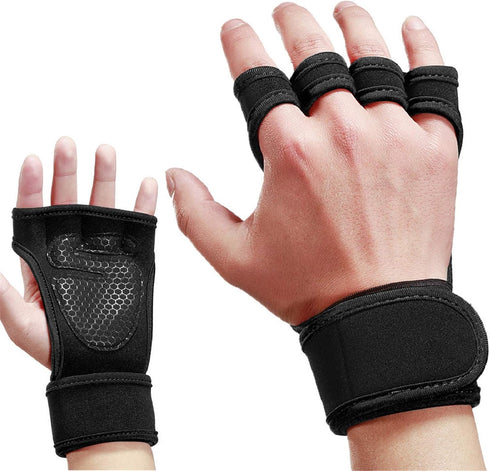 Generic Cross Training Gloves Wrist Support for Fitness Weightlifting Gym Workout for Men