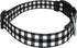 Country Brook Petz Deluxe Black & White Buffalo Plaid Dog Collar, Made in The U.S.A., Extra Small