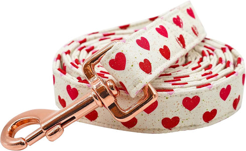 Elegant Little Tail Dog Leash, Strong Valentine's Day Leash with Cotton Soft Handle for All Dogs