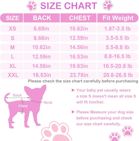 Dog Dress for Small Dogs, Puppy Costume Dress, Dog Clothes Outfit for Girls