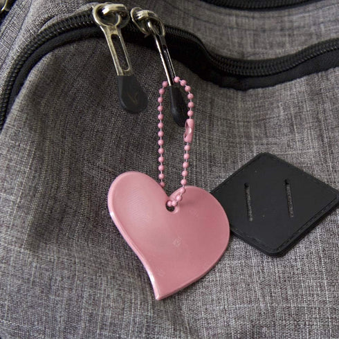 Safety Reflectors - Heart - Ultra Bright Reflective Gear for Backpacks, Clothing, Bags, Strollers, and Wheelchairs -