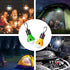 LED Camping Tent Lantern, Portable Waterproof Emergency Light Bulb, Battery Powered, 4 Packs