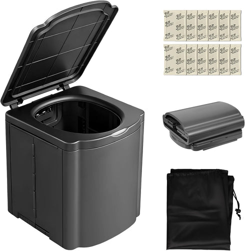 Cnyrbt Portable Camping Toilet with Lid,Portable Folding Toilet Travel Portable Potty for Adult