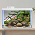 AWERT 48x18 inches Branches Aquarium Background, Stone River Bed & Lake Fish Tank Background, Green Algae Vinyl