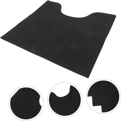 6pcs U-Shaped Toilet Training Pad Washable Potty Training Mats Funny Bathroom Rug Pee Pads for Men Toilet Bowl Mat Easy