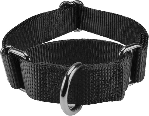 Martingale Dog Collar, Adjustable Nylon with Safety Training, Comfortable Metal Buckle for Small Medium Large Dogs