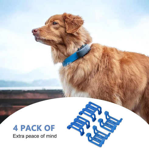 Dog GPS Tracker Rubber Clip Compatible with Tractive GPS Dog Location Activity Tracker Replacement Rubber Attachment Clips - Pack of 4