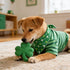 Avxdbr 2 Pack St Patricks Day Dog Bandanas Reversible Shamrock Dog Scarf Soft Plush Triangle Bibs for Small Medium Dogs