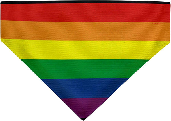 ThisWear Pride Dog Accessories Rainbow Dog Clothes, Pride Flag Scarf for Smaller Dogs