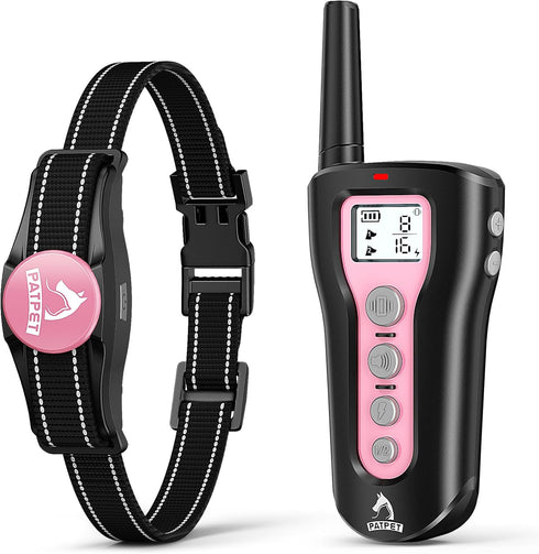PATPET Dog Shock Collar - Rechargeable Dog Training Collar with Remote for
