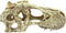 Komodo Reptile Terrarium Realistic T-Rex Skull Ornament Decor | Easy to Clean Under Water Aquarium or Dry Habitat Decoration Accessory, Large, 6.7"x 3.7"x 3.1"