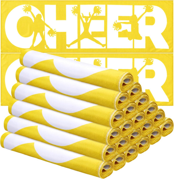 Windkream 12 Pcs Cheerleader Cooling Towel Cheer Gifts Bulk for Team Cheer Sports
