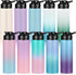 Mimorou 10 Pack Aluminum Water Bottle Bulk 25oz Reusable Sports Bottles with