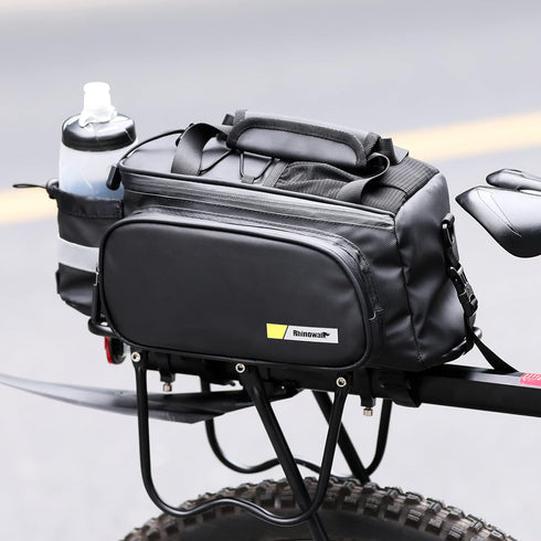 Rhinowalk Bike Trunk Bag 10L, Bicycle Pannier Rear Rack Carrier Bag with Rain Cover