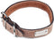 Mighty Paw Dog Lite Collar - Genuine Distressed Real Leather, Modern Designer Look, Lite Brown