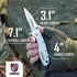 Pocket Knife for Men with Clip, Heavy Duty Folding Knives, 3.4" 14C28N Stainless Steel Titanium Coated Blade, Tactical