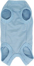 LOPHIPETS Girl Dog Shirts Recovery Suit Pajamas for Small Teacup Dogs, Cambridge Blue Strips/XXS
