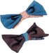 Blueberry Pet Gift Box with 2 Handmade Dog Cat Bow Tie, Paisley Designer Bowtie Set, 4" x 2.5"