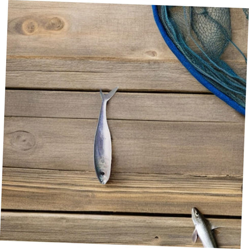 3D SUPVOX Soft Bionic Fishing Lures Pair, Lifelike Swimbait PVC Material, Saltwater and Freshwater Artificial Fishing