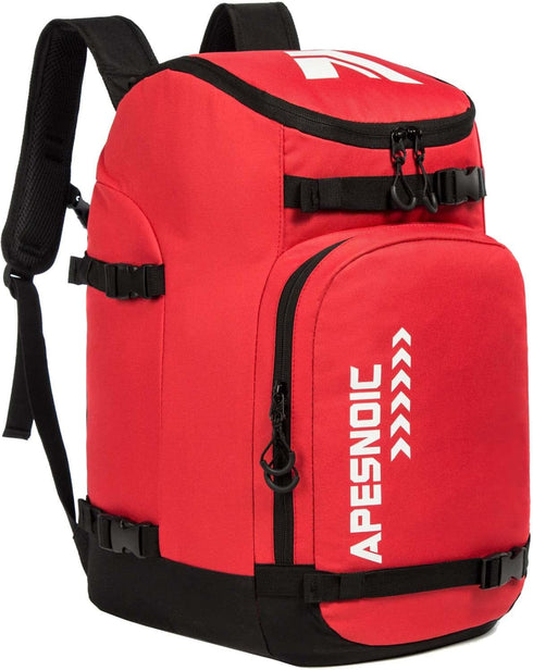 Ski Boot Bag Backpack for Ski and Snowboard Boots - Waterproof Exterior & Bottom - Ideal for Men, Women, Youth