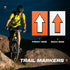 150 8"x5" Pcs Racing Course Trail Marker Arrow Sticker Arrow Sign Directional Signs Floor Markers Flashing Arrow Signs