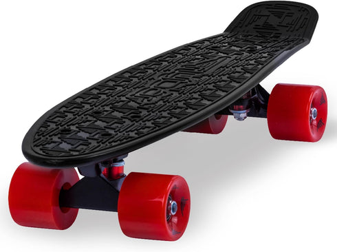Flybar 22 Inch Kids Skateboard – Mini Cruiser for Ages 6-12, Lightweight, Durable, Non-Slip Deck, ABEC-7 Bearings
