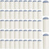 Kenkio 50 Pieces 13 mm Slip-on Billiard Pool Cue Tips Replacements