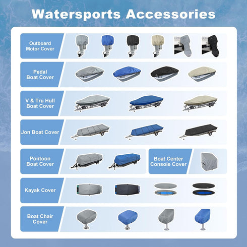 600D 18W 20D 14H inch, Explore Land Boat Folding Seat Cover - Waterproof Heavy Duty Boat Folding Chair Cover - x x Blue